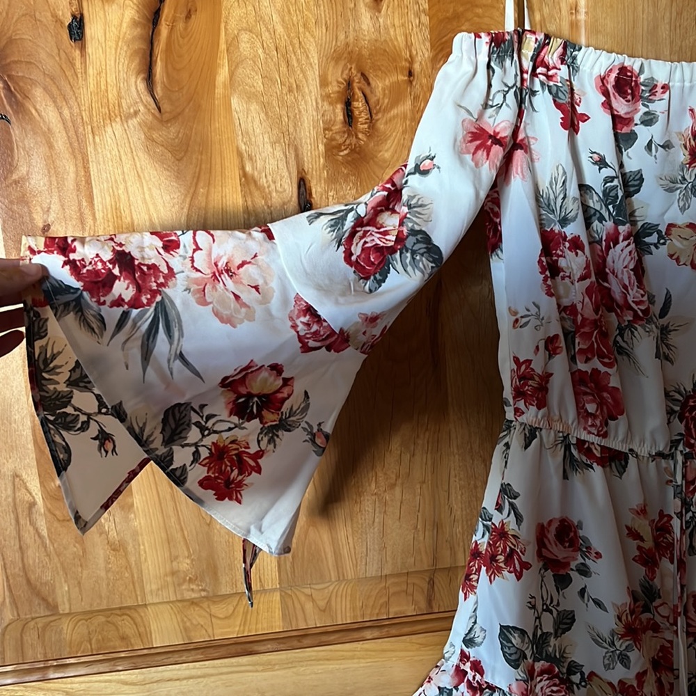 FLORAL ROMPER - Picture 2 of 2